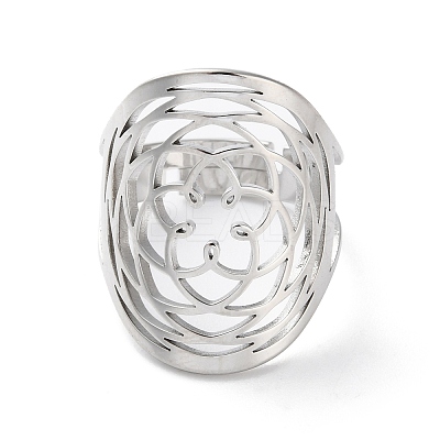 304 Stainless Steel Open Rings for Women RJEW-S240-03P-1