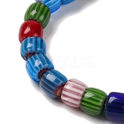 Handmade Lampwork Chevron Beads Strands LAMP-K041-01B-03-1