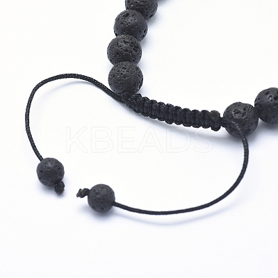 Nylon Cord Braided Bead Bracelets BJEW-F276-F-1