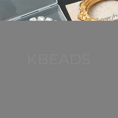 1Pc Zinc Alloy Pave Square Clear Glass Tennis Necklaces for Womem NJEW-SP0001-07S-1