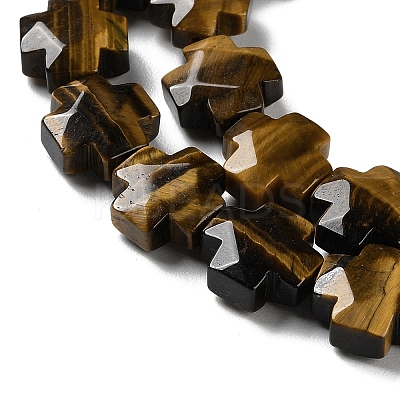 Natural Tiger Eye Beads Strands G-K357-C04-01-1