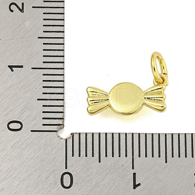 Rack Plating Brass Enamel Pendants KK-U021-04A-G-1
