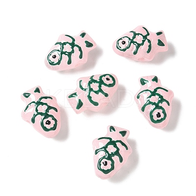 Baking Paint Glass Enamel Beads BLOW-D300-04H-1