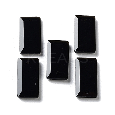 Natural Obsidian Pendants G-G063-01G-1