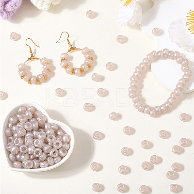 800Pcs Plastic Pearlized Beads KY-SP0001-53A-1