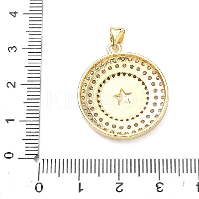 Brass Micro Pave Cubic Zirconia Pendants KK-H539-17A-02-1
