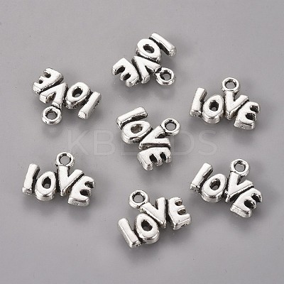 Tibetan Style Alloy Pendants TIBE-S302-19AS-RS-1