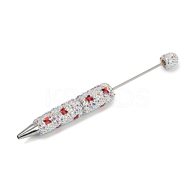 Polymer Clay Rhinestones Ball-Point Pen OFST-D300-04P-E-1