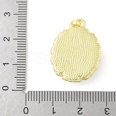 Brass Enamel Pendants KK-Z101-09G-E02-1