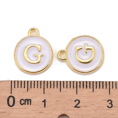 Golden Plated Alloy Charms X-ENAM-S118-01G-1