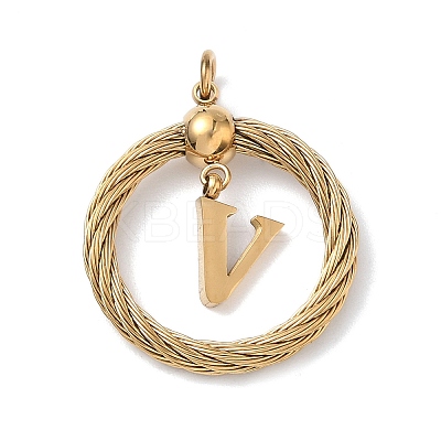 304 Stainless Steel Pendants STAS-D154-01V-G-1