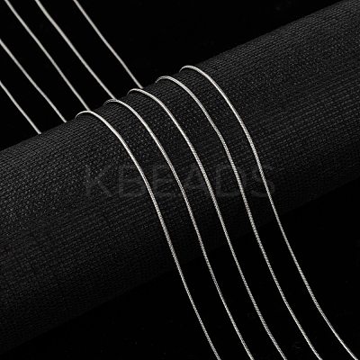 Tarnish Resistant 304 Stainless Steel Round Snake Chains CHS-K001-06-1