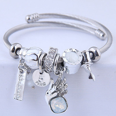 304 Stainless Steel European Bangles FS-WG0F961-04-1