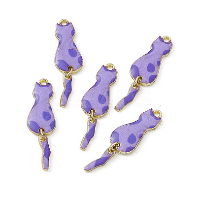Painted Alloy Pendants PALLOY-P288-03G-04-1