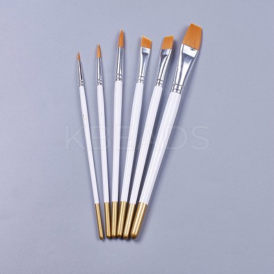 Wooden Paint Brushes Pens Sets AJEW-L072-20-1