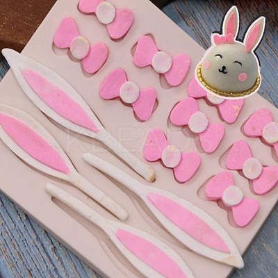 Food Grade Bunny Theme Silicone Molds DIY-L015-22A-1
