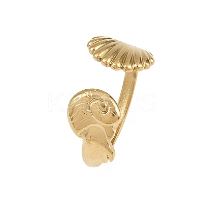 304 Stainless Steel Open Cuff Rings for Women LS-RJEW-A089-01C-G-1