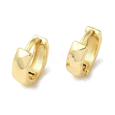 Brass Huggie Hoop Earrings for Women EJEW-C097-06F-G-1