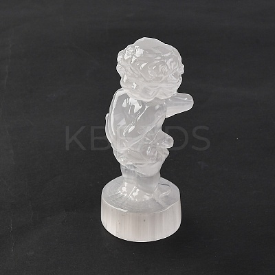 Natural Selenite Figurines DJEW-Q006-01F-1