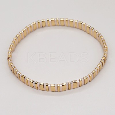 Bohemian Glass Seed Beaded Stretch Bracelets JM4508-38-1
