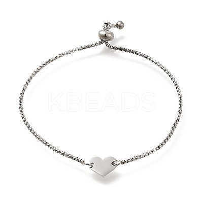 Non-Tarnish 304 Stainless Steel Box Chain Slider Bracelets BJEW-M233-06P-1
