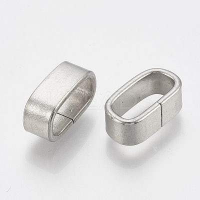 Tarnish Resistant 304 Stainless Steel Slide Charm STAS-T031-06-1