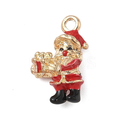 Christmas Alloy Enamel Pendants LS-ENAM-F156-01G-01-1