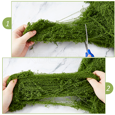 Polyester Artificial Moss DIY-WH0589-75-1