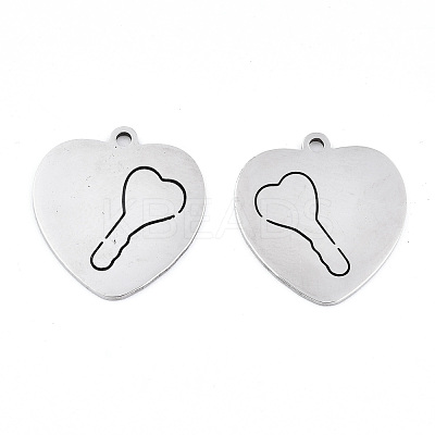 Non-Tarnish 201 Stainless Steel Pendants STAS-S081-070-1