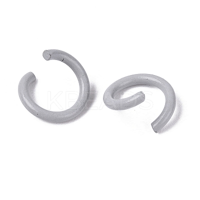 Spray Painted Iron Open Jump Rings IFIN-T017-04B-29-1