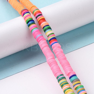 Handmade Polymer Clay Bead Strands CLAY-C003-04F-1