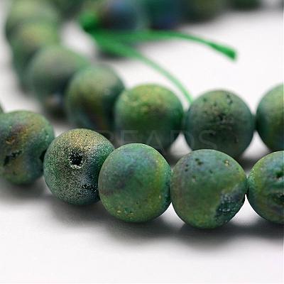 Electroplated Natural Quartz Crystal Beads Strands G-K174-01A-1