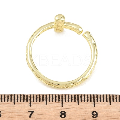 Brass Cuff Open Rings KK-Z165-02G-1