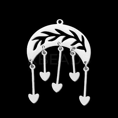 Non-Tarnish 201 Stainless Steel Pendants STAS-S105-LA368-1-1