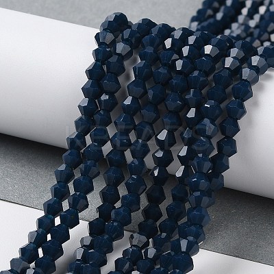 Opaque Solid Color Imitation Jade Glass Beads Strands LS-GLAA-F029-P4mm-09-1