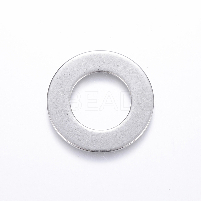 Tarnish Resistant 201 Stainless Steel Linking Rings STAS-G029-17-1