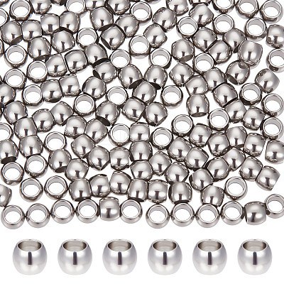 200Pcs 201 Stainless Steel Spacer Beads STAS-UN0054-11-1