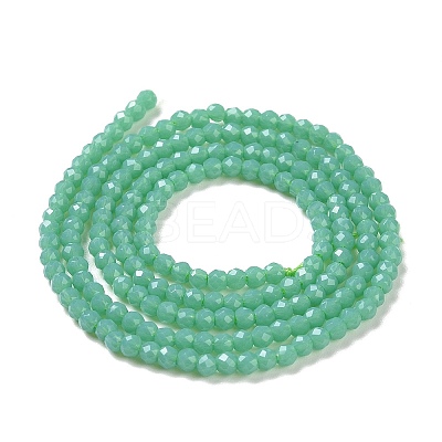 Glass Imitation Jade Beads Strands GLAA-H021-02-07-1