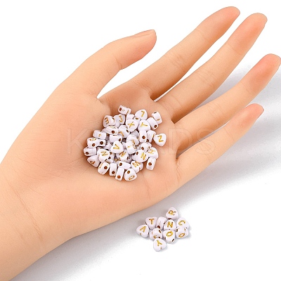Opaque Acrylic Beads PACR-YW0001-14-1