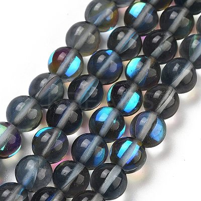 Transparent Glass Beads GLAA-B022-8mm-08-1