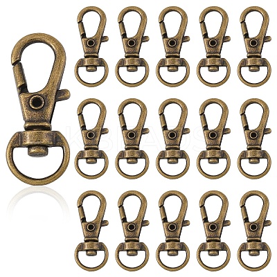 20Pcs Alloy Swivel Lobster Claw Clasps IFIN-YW0003-85AB-1