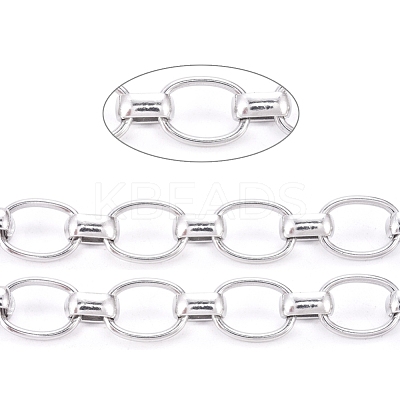 Tarnish Resistant 304 Stainless Steel Rolo Chains CHS-F009-04-P-1