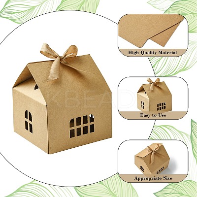 20 Sets 2 Colors House Shape Paper Jewelry Storage Gift Box CON-CJ0001-23-1