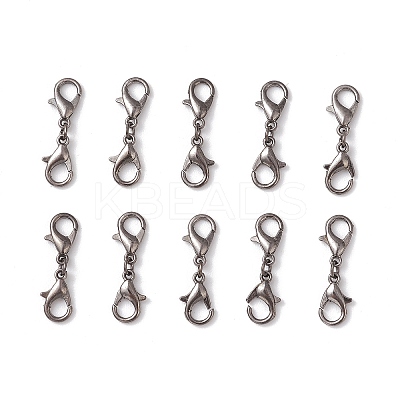 Zinc Alloy Lobster Claw Clasps PALLOY-JF04249-03-1