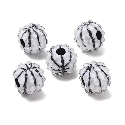 Sports Theme Opaque Acrylic European Beads RB-CBA95A4-04A-04-1