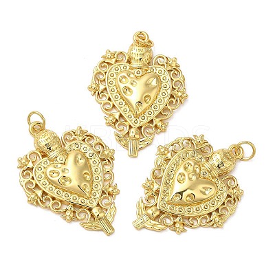 Rack Plating Brass Pendants KK-C030-21G-1