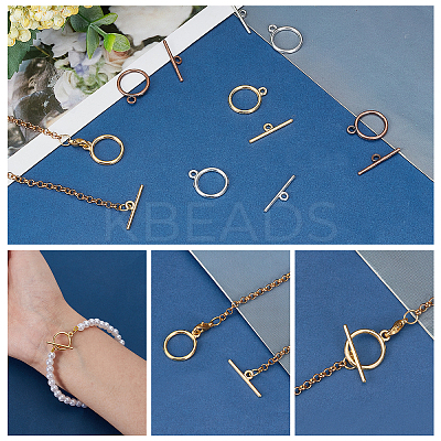 Tibetan Style Alloy Toggle Clasps TIBE-PH0004-01-NR-WH-1