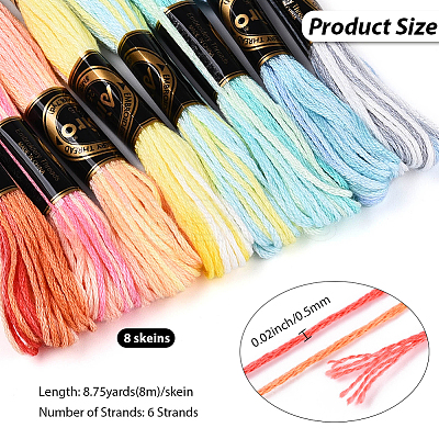Polyester Embroidery Threads OCOR-WH20074-13A-01A-1