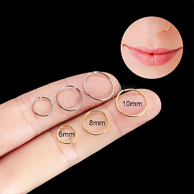 G23 Titanium Lip Ring WGF6EBC-04-1