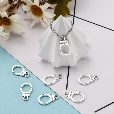 Tibetan Style Alloy Pendants TIBE-S323-082AS-RS-1